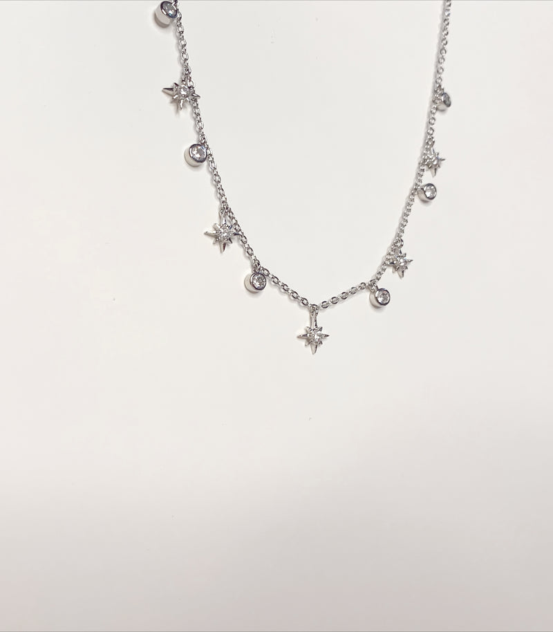 Dainty Silver Charm Necklace
