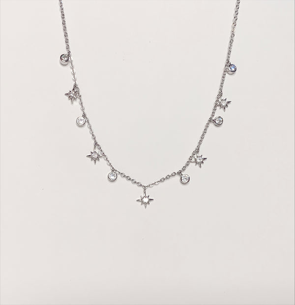 Dainty Silver Charm Necklace